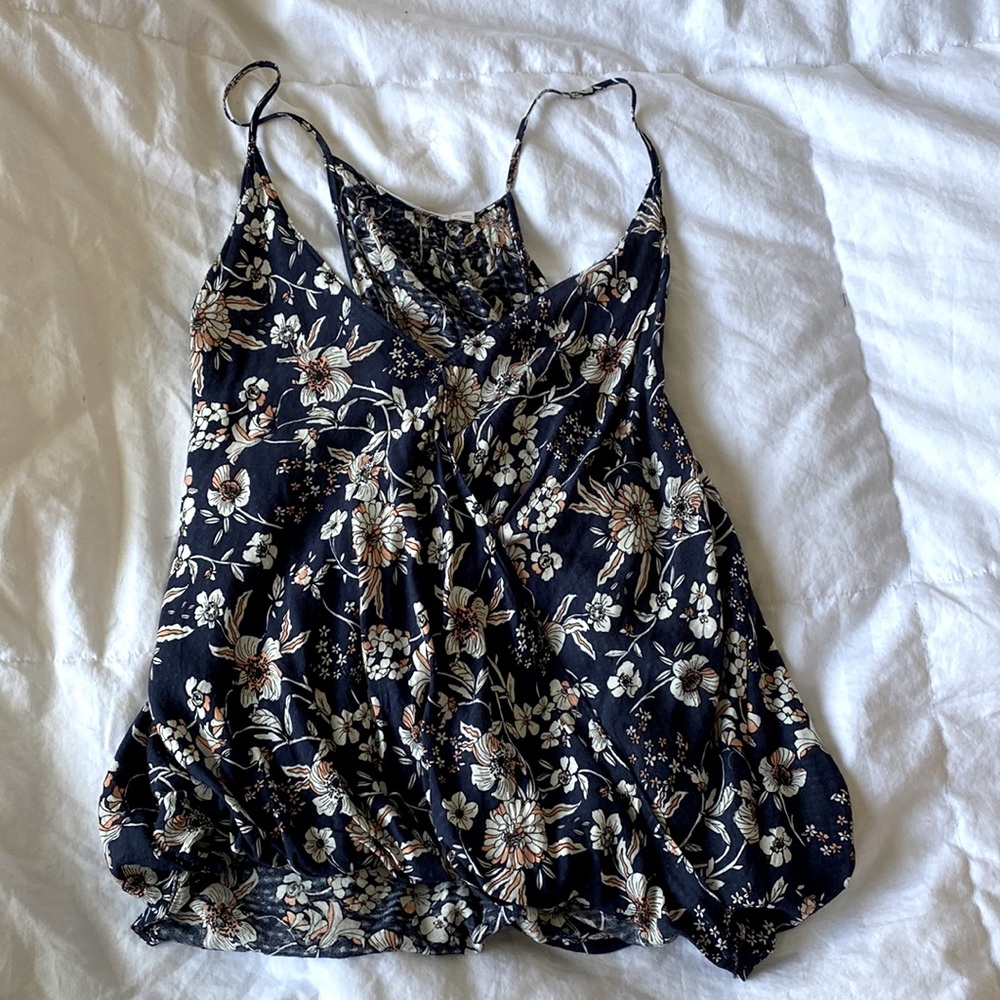 Floral tank top blouse